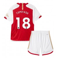 Arsenal Takehiro Tomiyasu #18 Hemmatröja Barn 2023-24 Kortärmad (+ Korta byxor)